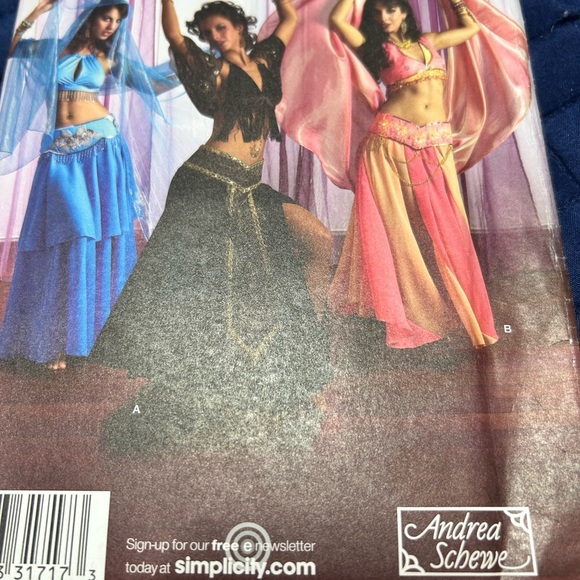 Simplicity 2941  Dance Studio Costume Pattern by Andrea Schewe- uncut - Picture 2 of 7
